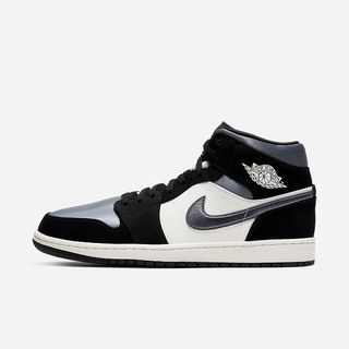 Pantofi Casual Nike Air Jordan 1 Mid SE Barbati Negrii Gri | FXVQ-37541